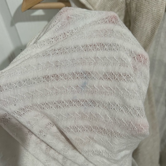 Size S Knit Vest Drapey Beige Boho - Picture 3 of 8